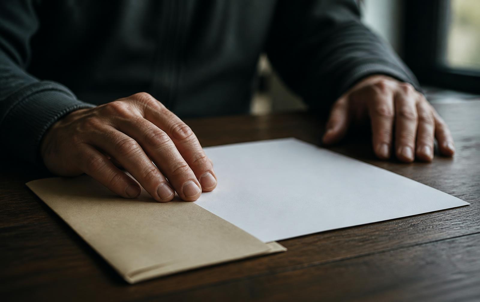 Official letter on a company owner's desk